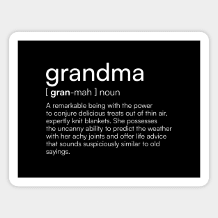 Funny Grandma Definition Magnet